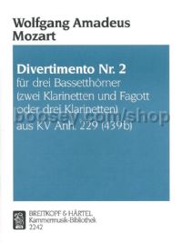 Divertimento No. 2 in Bb major K. Anh. 229 - violin & piano