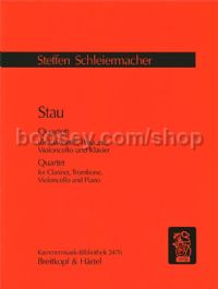 Stau - clarinet, trombone, cello, piano (score)
