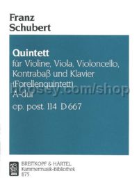 Quintet in A major, D 667, 'The Trout' - piano quintet