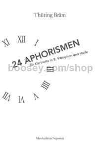24 Aphorismen - clarinet, vibraphone, harp