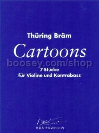Cartoons - double bass, violin (score)