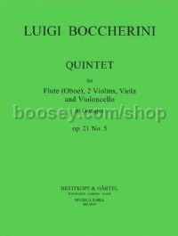Quintet in G major, op. 21/5 - mixed quintet (set of parts)