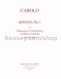 Sonata No. 1 in Bb major - 2 bassoons & basso continuo