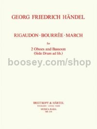 Rigaudon, Bourree, Marche - 2 oboes & bassoon