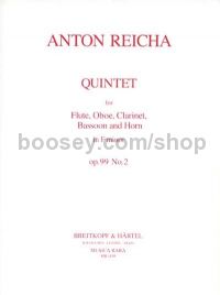 Quintet in F minor, op. 99, no. 2 - wind quintet (set of parts)