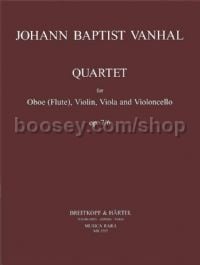 Quartet Op. 7, No. 6 - oboe, violin, viola & cello (set of parts)