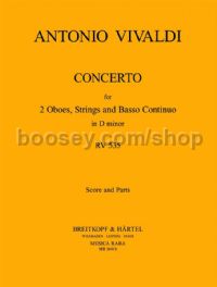 Concerto in D minor RV 535 - 2 oboes & orchestra (study score)