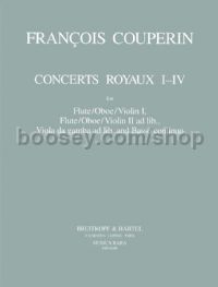 Concerts Royaux I - IV - 2 flutes & basso continuo (set of parts)