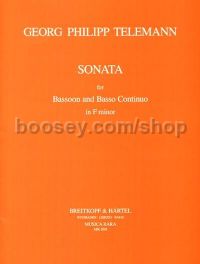 Sonata in F minor, TWV 41:f1 - bassoon & basso continuo