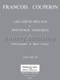 Les Goûts Réunis ou Nouveaux Concerts, Vol. 3 - 1-2 flutes & basso continuo