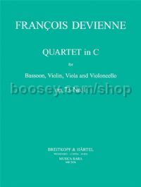 Quartet in C major, op. 73, no. 1 - bassoon, violin, viola, cello (set of parts)