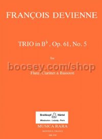 Trio in Bb major, Op. 61, No. 5 - flute, clarinet & bassoon