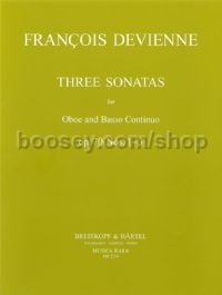 3 Sonatas, Op. 70 - oboe & basso continuo