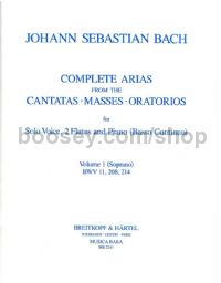 Complete Arias, Vol. 1 - soprano solo, 2 flutes, basso continuo