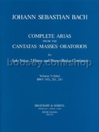 Complete Arias, Vol. 3 - alto solo, 2 flutes, basso continuo