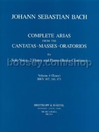 Complete Arias, Vol. 4 - tenor solo, 2 flutes, basso continuo