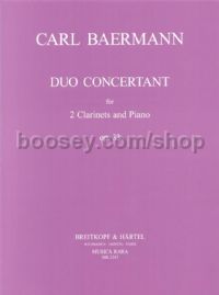 Duo concertant Op. 33 - 2 clarinets & piano