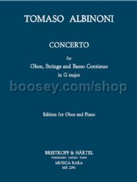 Concerto in G major - oboe & piano reduction