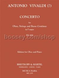 Concerto in C major RV 458 - oboe & piano reduction