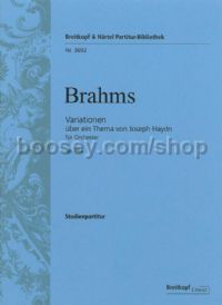 Variations on a Theme by Joseph Haydn in Bb major, Op. 56a - orchestra (study score)