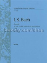 Harpsichord Concerto in C minor BWV 1060 (score)