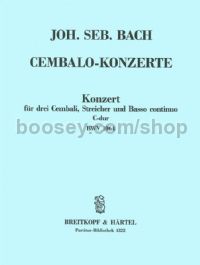 Harpsichord Concerto in C major BWV 1064 (score)