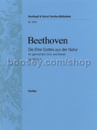 Die Ehre Gottes aus der Natur, op. 48/4 (vocal score)