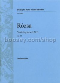 String Quartet No. 1, op. 22 (study score)