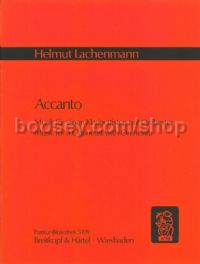Accanto - clarinet & orchestra (study score)
