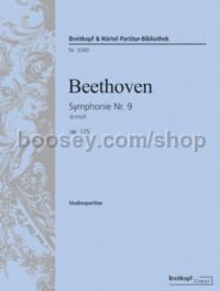 Symphony No. 9 in D minor, op. 125 (study score)