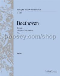 Violin Concerto in D major, op. 61 (score)