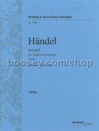 Organ Concerto in Bb major, Op. 4, No. 2, HWV290 (score)