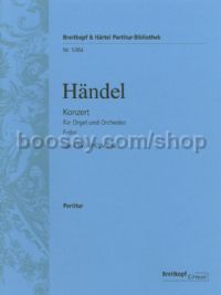 Organ Concerto in F major, Op. 4, No. 4, HWV 292 (score)