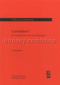 Consolation I - 12 voices & 4 percussion players (study score)