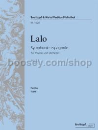 Symphonie espagnole, op. 21 - violin & orchestra (score)