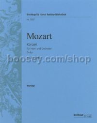 Horn Concerto No. 1 in D major KV 412 (386b) (score)