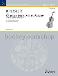 Chanson Louis XIII et Pavane - cello & piano
