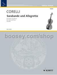 Sarabande and Allegretto - violin & piano