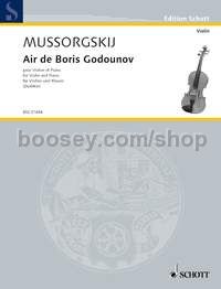 Air de Boris Godounov - violin & piano