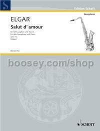 Salut d'amour op. 12/3 - alto saxophone & piano