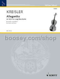 Allegretto In Style Boccherini Cm8 violin