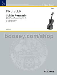 Schön Rosmarin - violin and piano