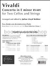 Concerto In E Minor Rv409 (Score & Parts)