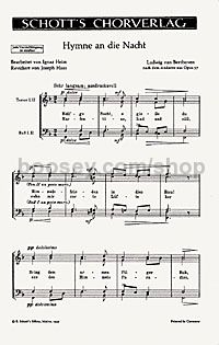 Hymne an die Nacht (choral score)