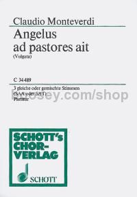 Angelus ad pastores ait (choral score)