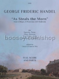 As Steals The Morn HWV55 (Score & Parts)