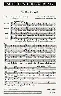Ein Hennlein weiß (choral score)