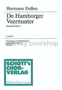 3 Shanties und Seemannslieder, No. 1 - men's choir (TTBB) & accordion (score)