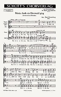 2 Weihnachtslieder, No. 1 (choral score)