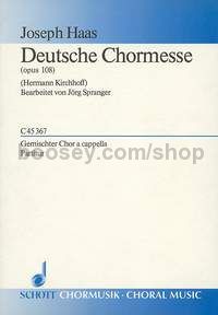 Deutsche Chormesse op. 108 (choral score)